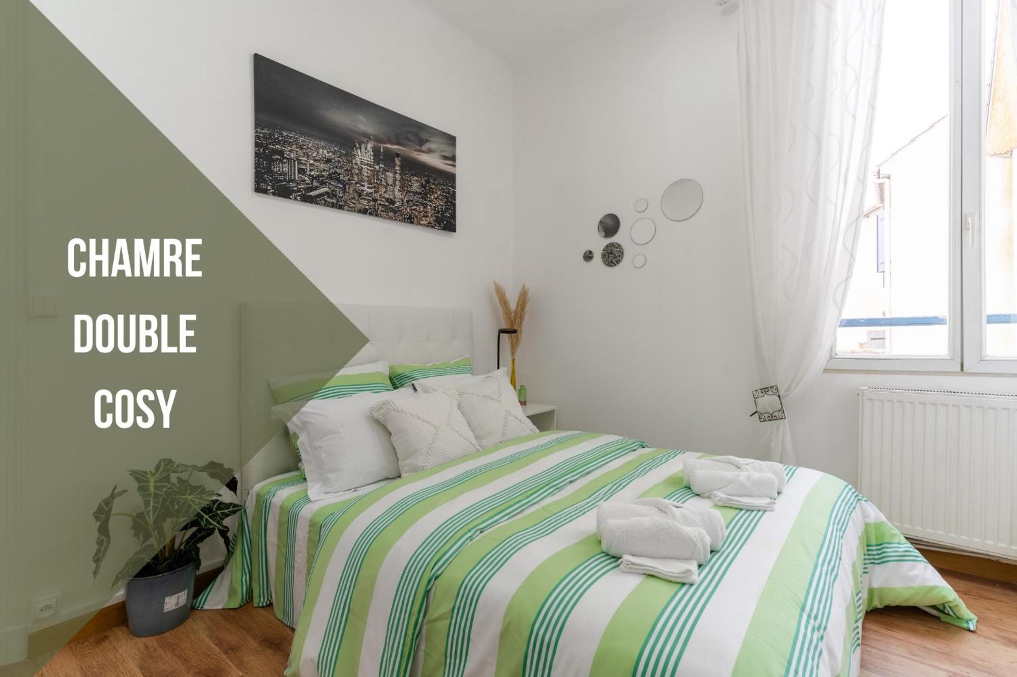 Appartement Cocon Douillet, Proche Gare, Wifi à Drancy Extérieur photo