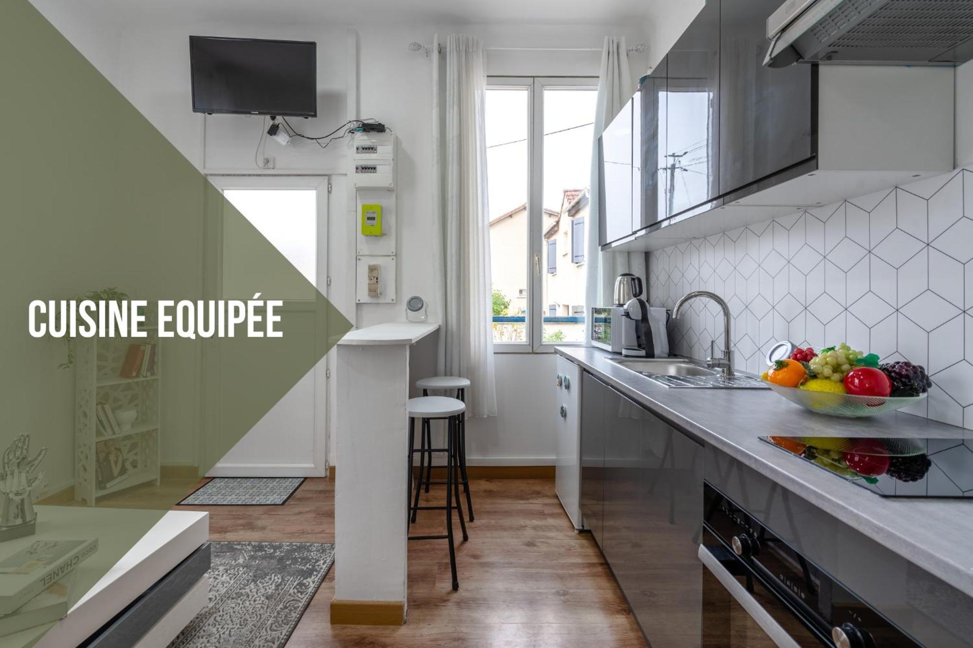 Appartement Cocon Douillet, Proche Gare, Wifi à Drancy Extérieur photo