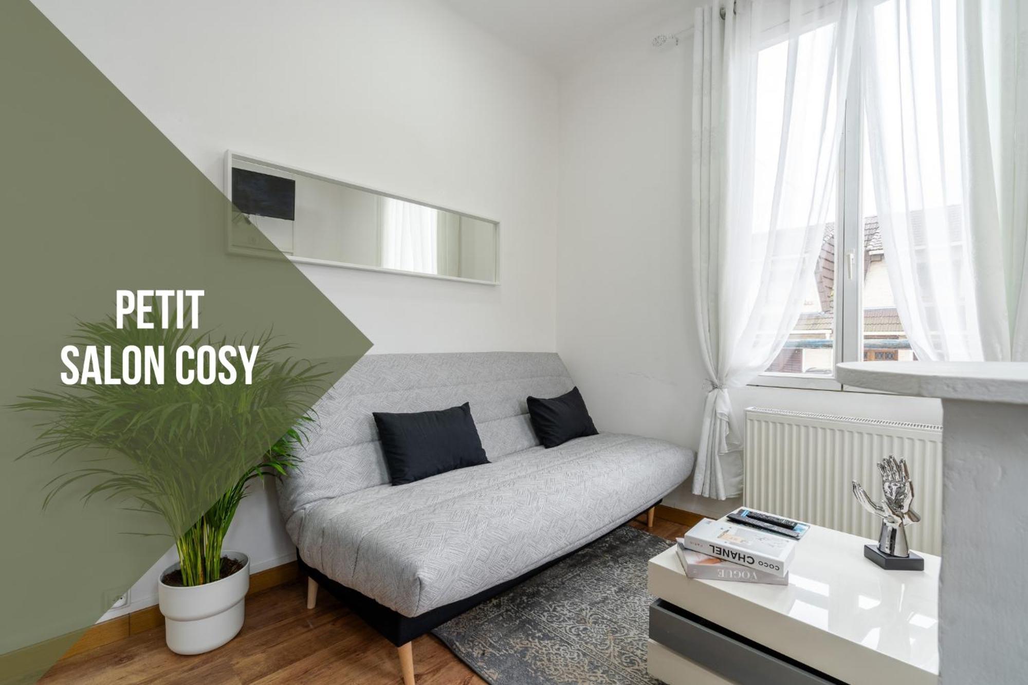 Appartement Cocon Douillet, Proche Gare, Wifi à Drancy Extérieur photo
