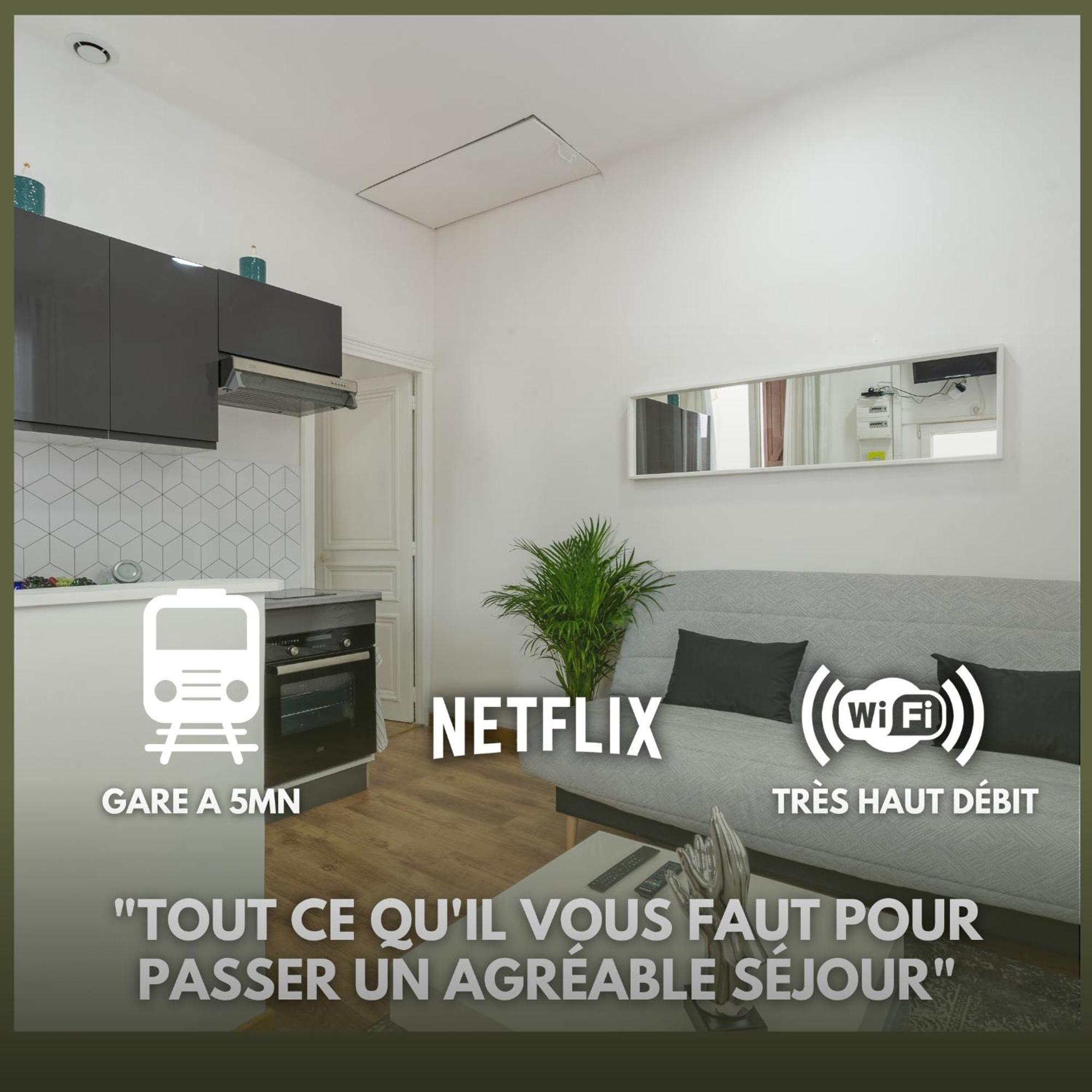 Appartement Cocon Douillet, Proche Gare, Wifi à Drancy Extérieur photo